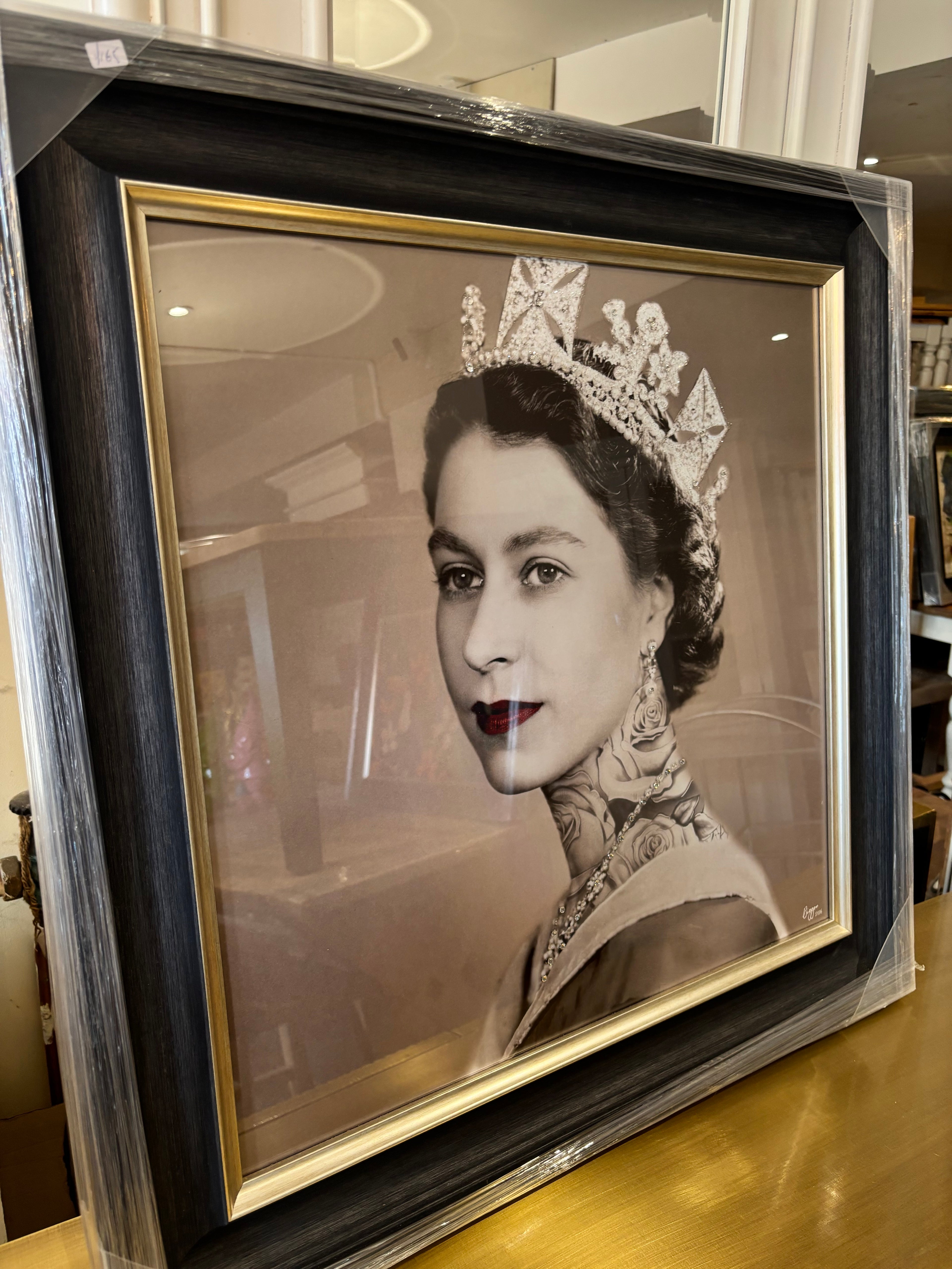 Queen Elizabeth Tattoo Framed Wall Art