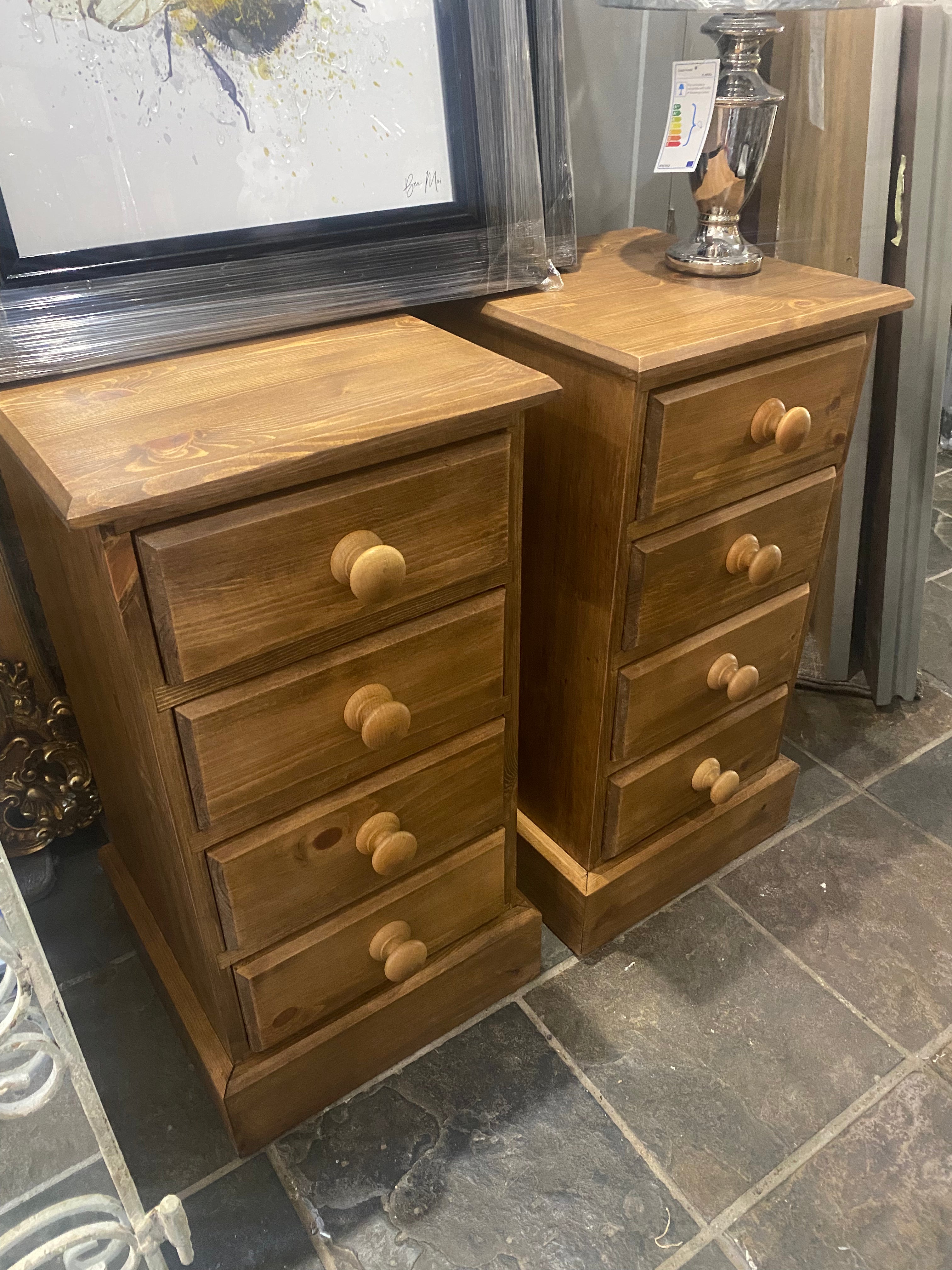 4 Drawer Bedside Table