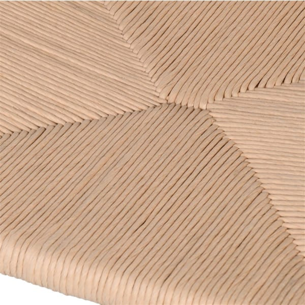 Natural Elm Wishbone Dining Chair close up