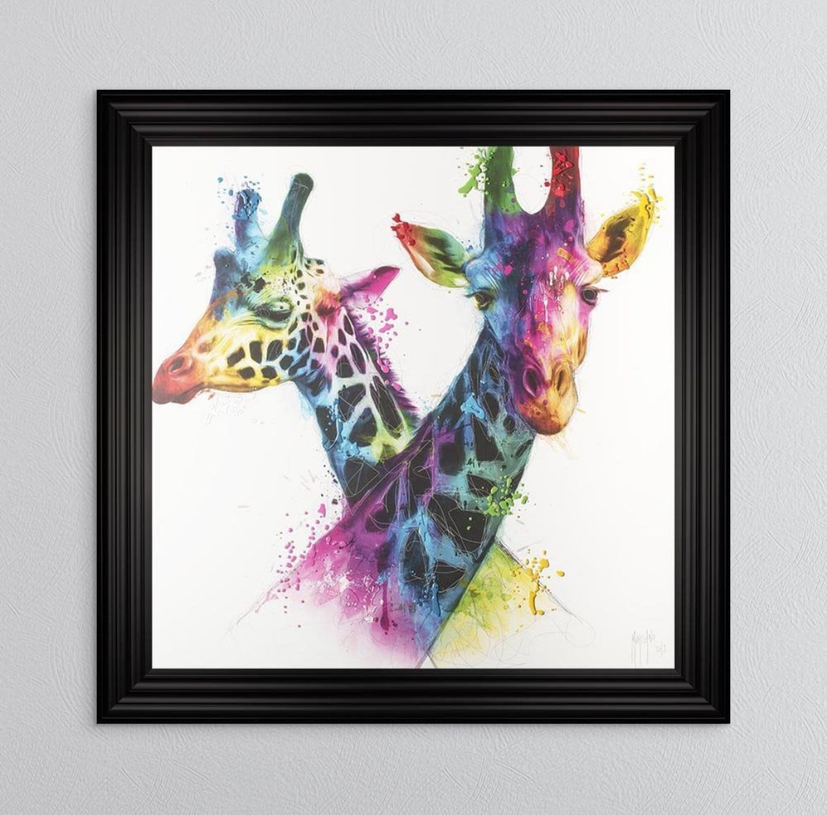 Savannah Giraffes Framed Wall Art Patrice Murciano