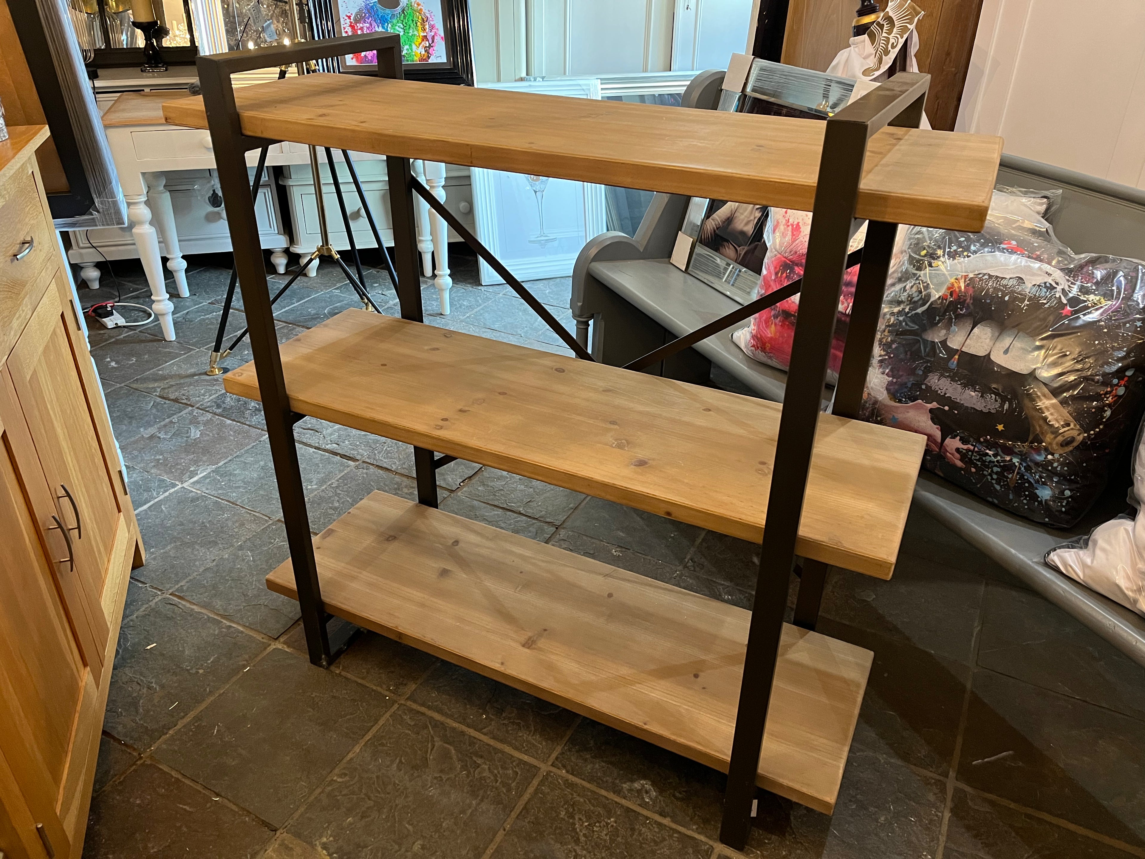 Camden Metal & Wood Shelf Unit in store