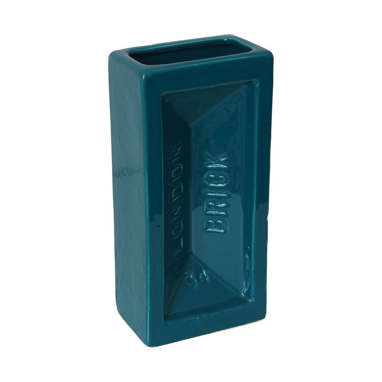 London Brick Vase Teal