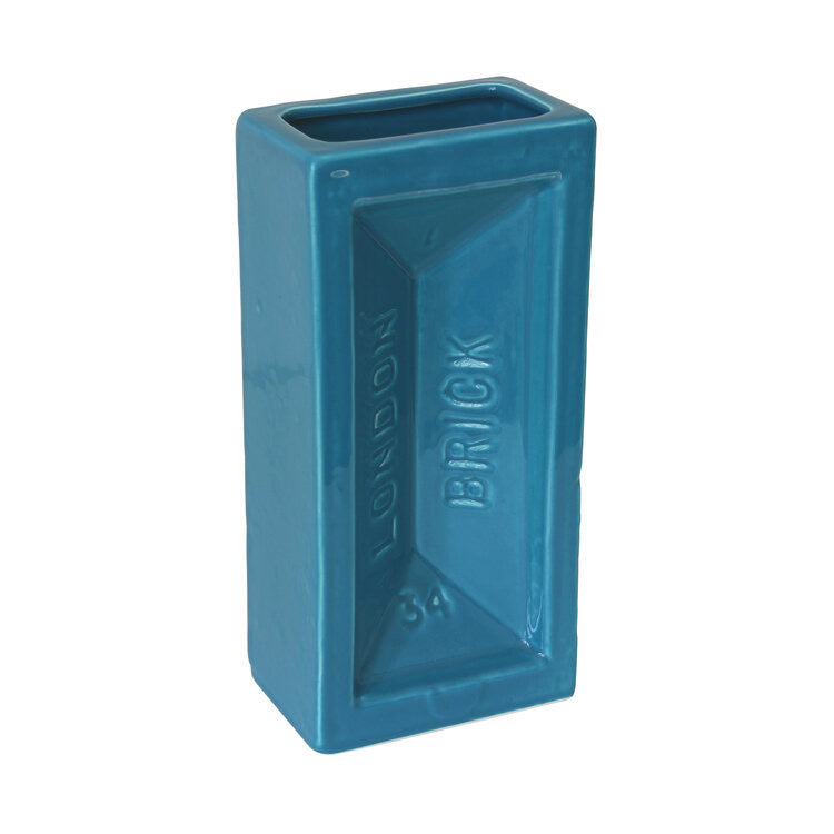 London Brick Vase Turquoise