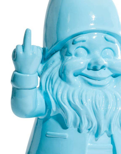 Medium Bright Blue &quot;Naughty Gnome&quot; Figure