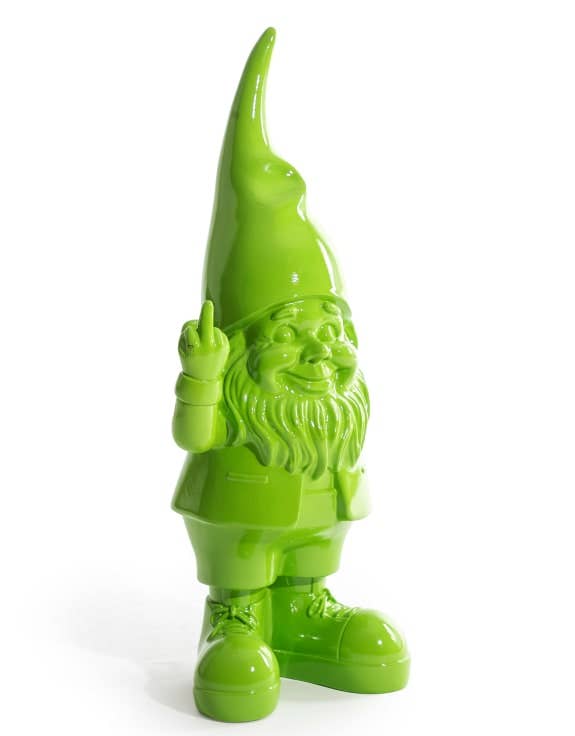 Medium Bright Green &quot;Naughty Gnome&quot; Figure
