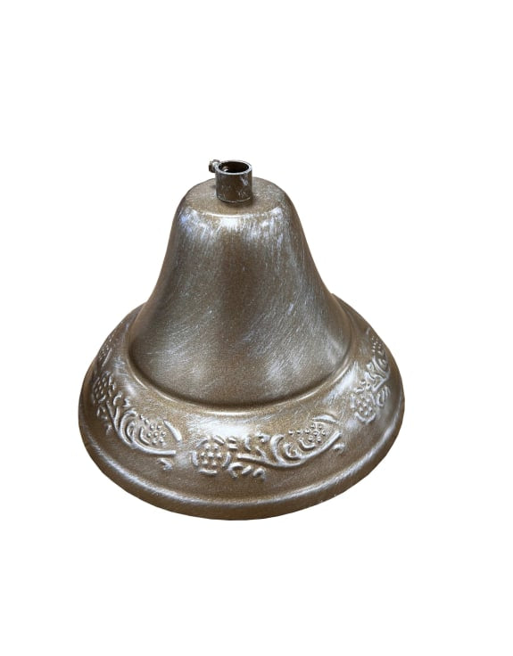 6 Branch Brushed Gold Shallow Chandelier Ceiling Fixing