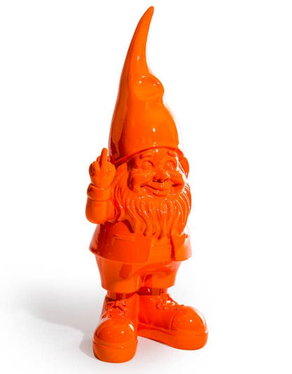 Medium Bright Orange &quot;Naughty Gnome&quot; Figure