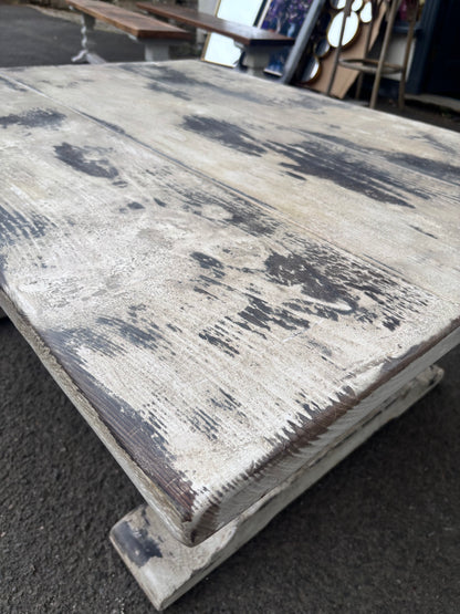 Twin Pedestal Coffee Table