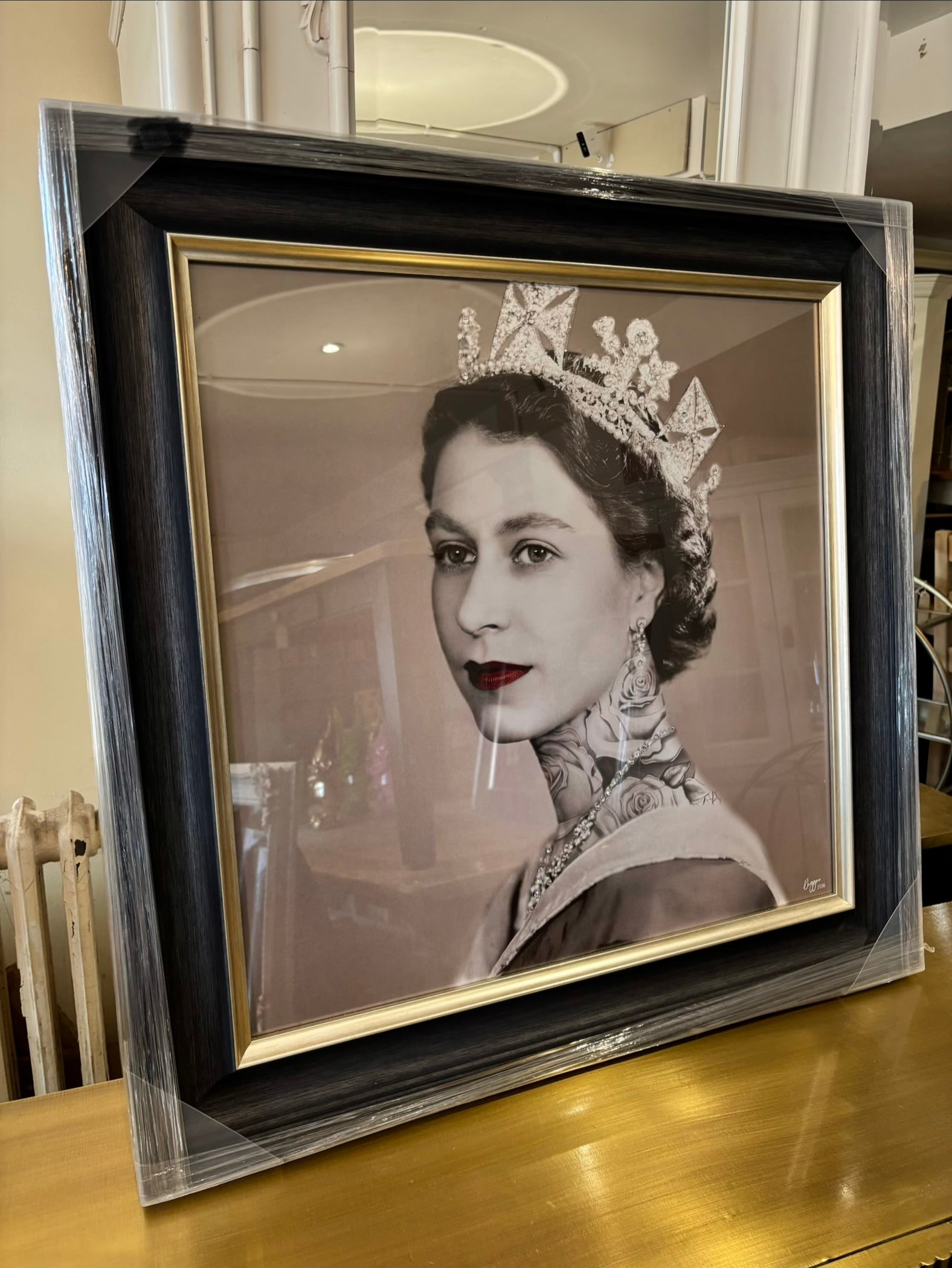 Queen Elizabeth Tattoo Framed Wall Art