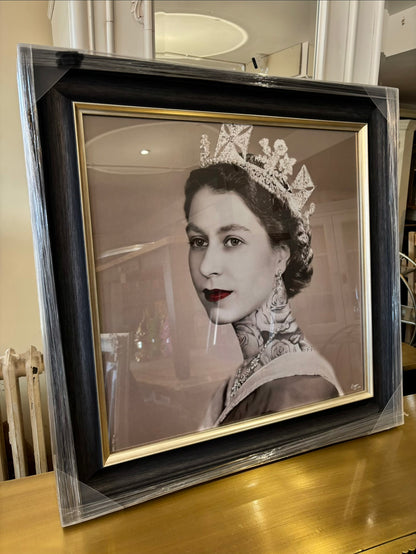 Queen Elizabeth Tattoo Framed Wall Art
