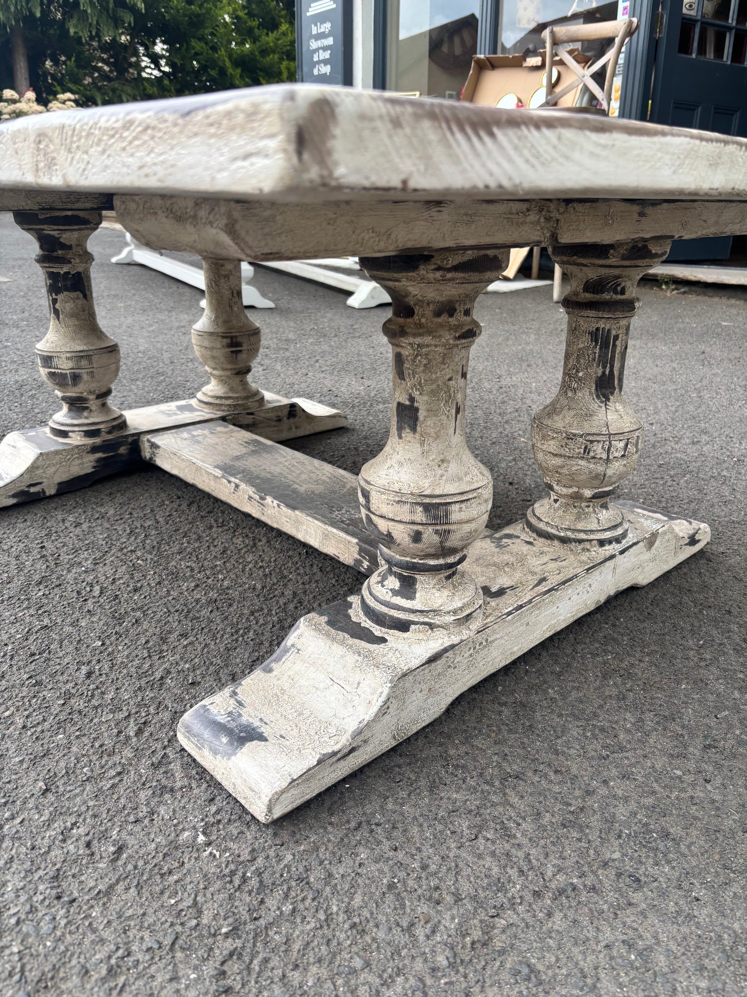 Twin Pedestal Coffee Table