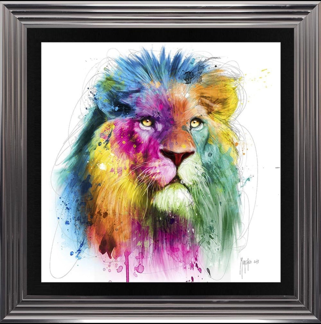 Lion 2 Framed Wall Art Patrice Murciano 2