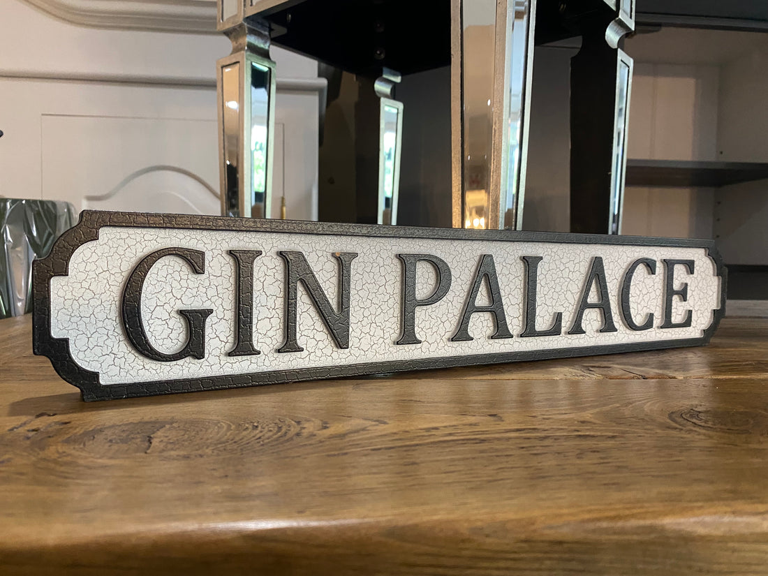 Gin Palace Road Sign