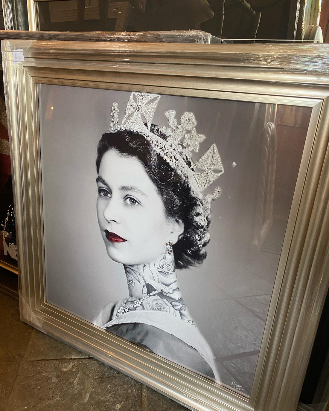 Queen Elizabeth Tattoo Framed Wall Art